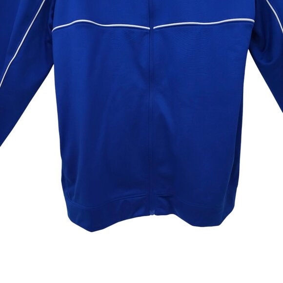 Under Armour Full Zip Track Wind Jacket Womens Size M Knit Warm Up Royal Blue - Picture 12 of 16